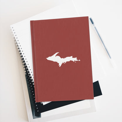 Michigan Upper Peninsula Blank Sketchbook (w/ UP Outline) | Ore Dock Red