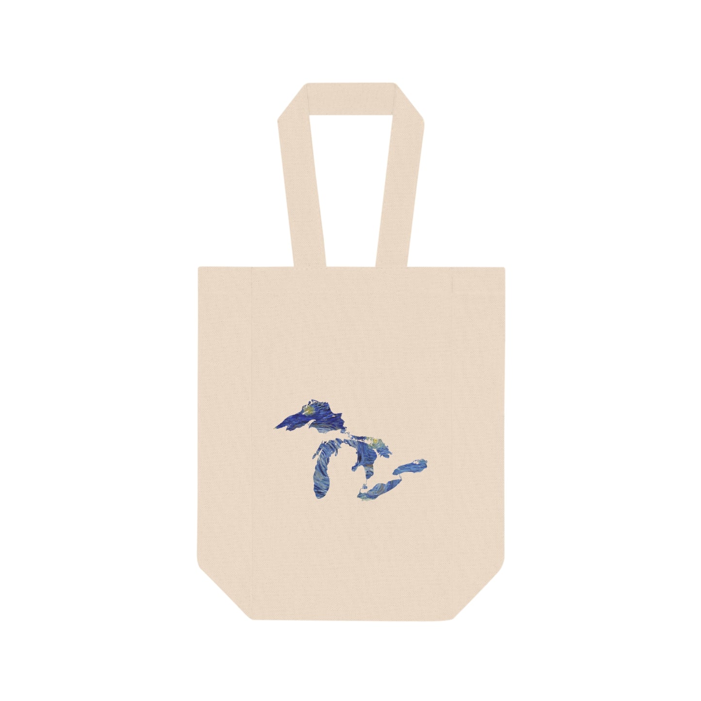 Great Lakes Double Wine Tote Bag | Starry Night Edition