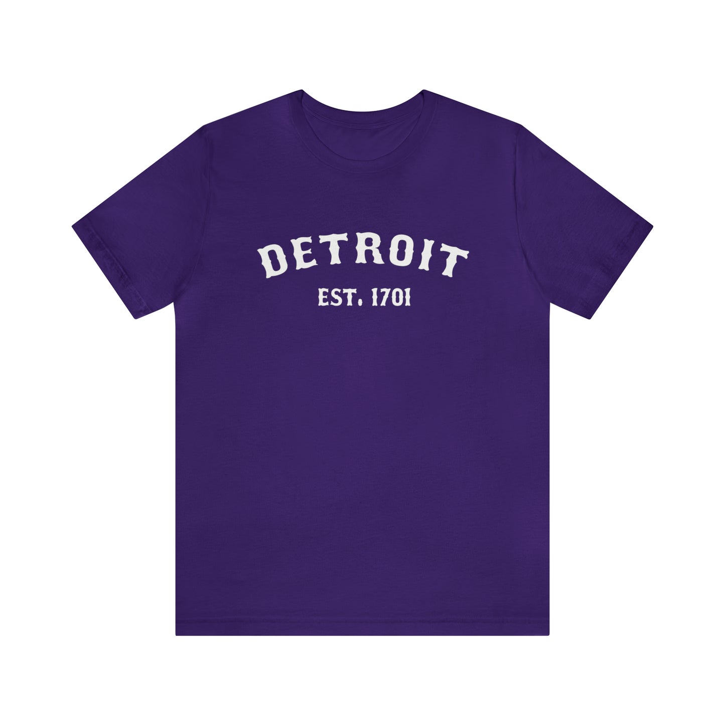 'Detroit EST. 1701' T-Shirt (Ballpark Font) | Unisex Standard