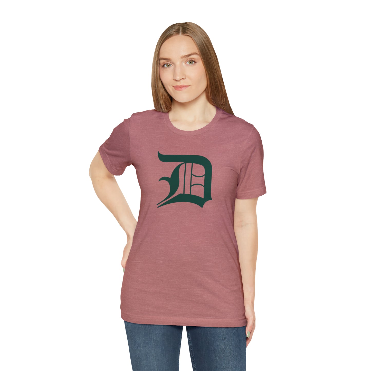 Detroit 'Old English D' T-Shirt (Laconic Green) | Unisex Standard