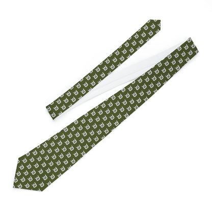 Detroit 'Old English D' Necktie | Army Green