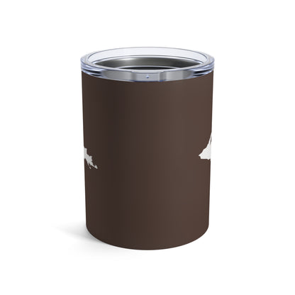 Michigan Upper Peninsula Tumbler (w/ UP Outline) | Hickory Color - 10oz