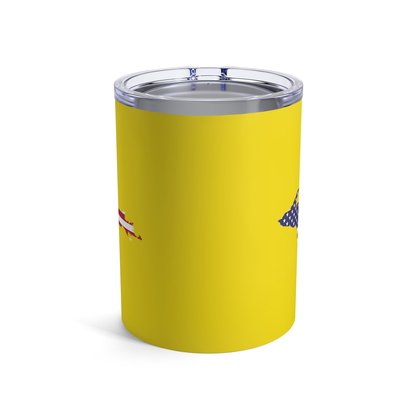 Michigan Upper Peninsula Tumbler (w/ UP USA Flag) | Gadsden Yellow - 10oz