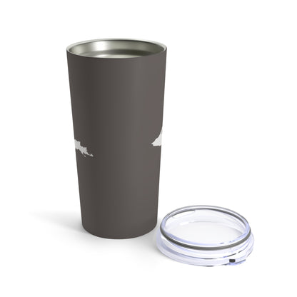 Michigan Upper Peninsula Tumbler (w/ UP Outline) | Warren Tank Grey - 20oz