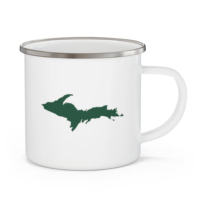 Michigan Upper Peninsula Camping Mug (Green Outline) | 12oz