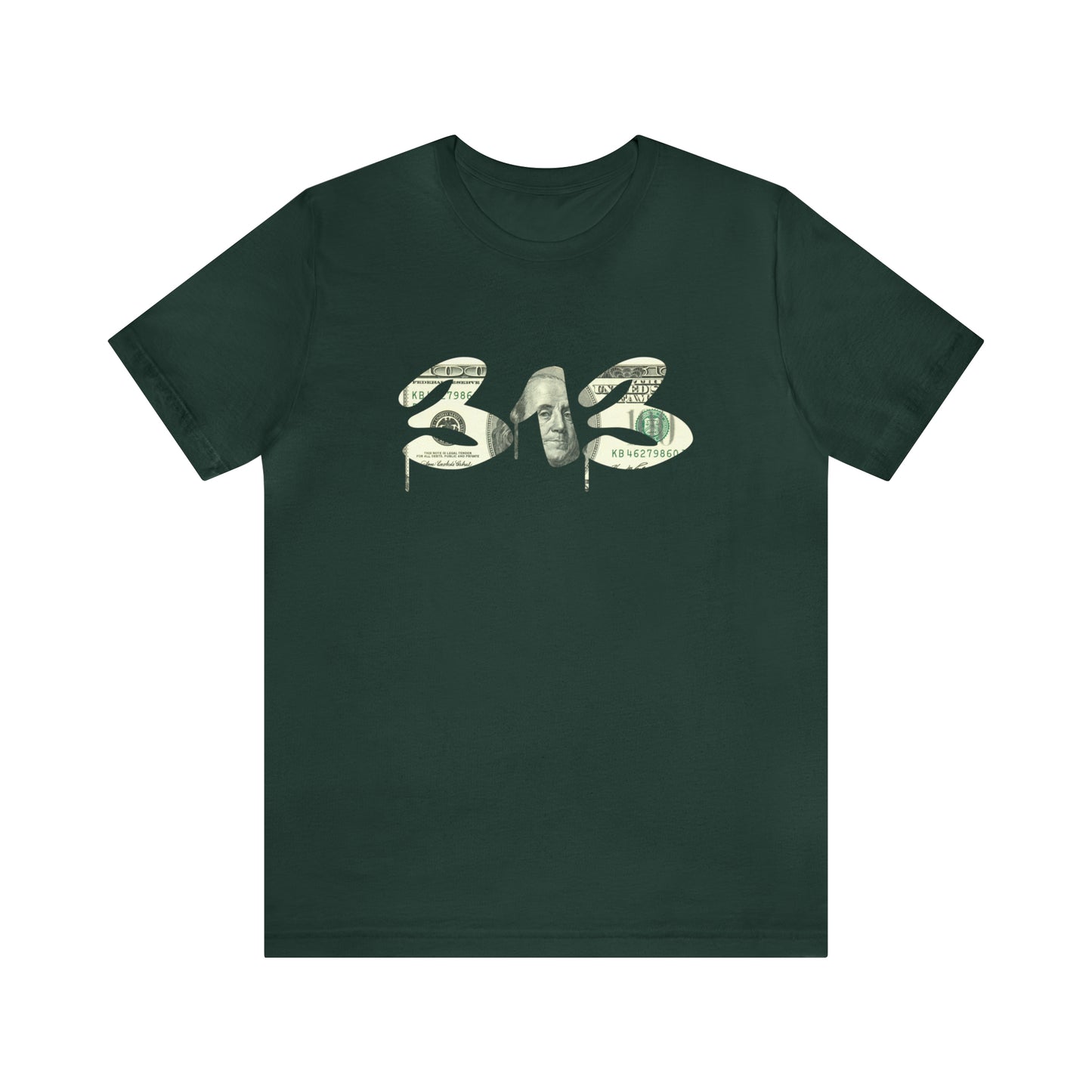 Detroit '313' T-Shirt (Benjamins Edition) | Unisex Standard