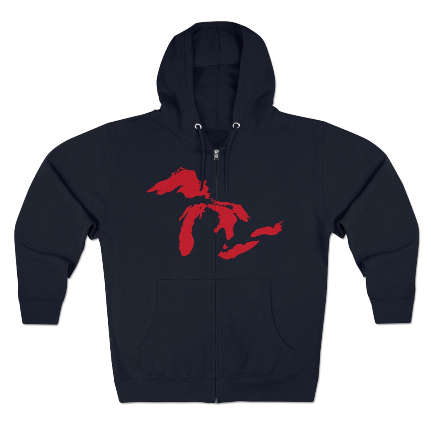 Great Lakes Hoodie (Aliform Red) | Unisex Full Zip