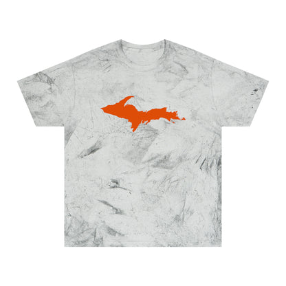 Michigan Upper Peninsula T-Shirt (w/ Orange UP Outline) | Unisex Color Blast