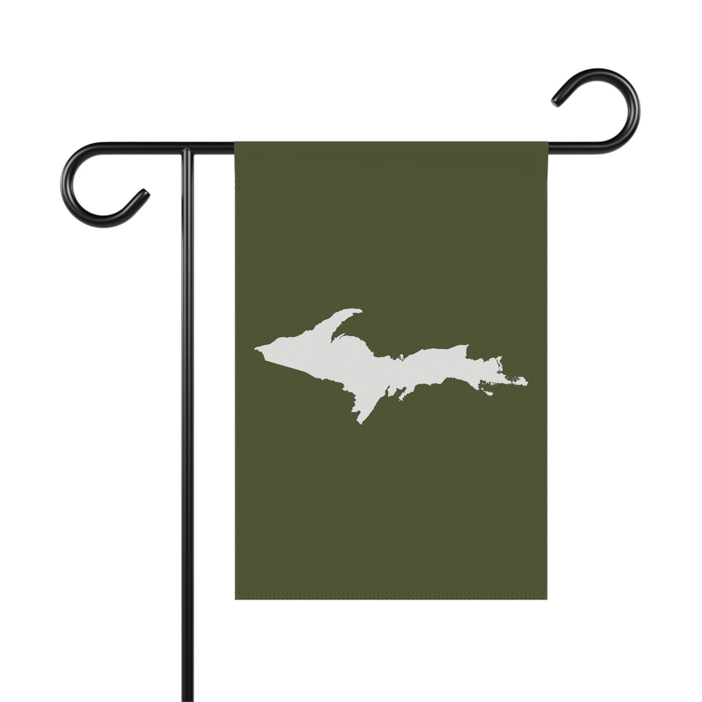 Michigan Upper Peninsula Home & Garden Flag (w/ UP Outline) | Army Green