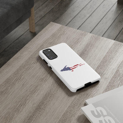 Michigan Upper Peninsula Tough Phone Case (w/ UP USA Flag Outline) | Samsung & Pixel Android