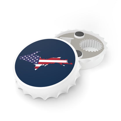 Michigan Upper Peninsula Bottle Opener (w/ UP USA Flag) | Navy