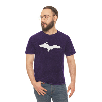 Michigan Upper Peninsula T-Shirt (w/ UP Outline) | Unisex Mineral Wash