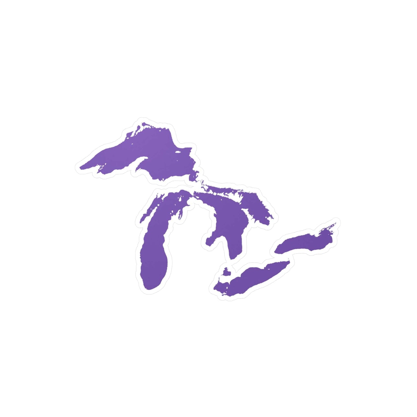 Great Lakes Kiss-Cut Windshield Decal | Lake Iris