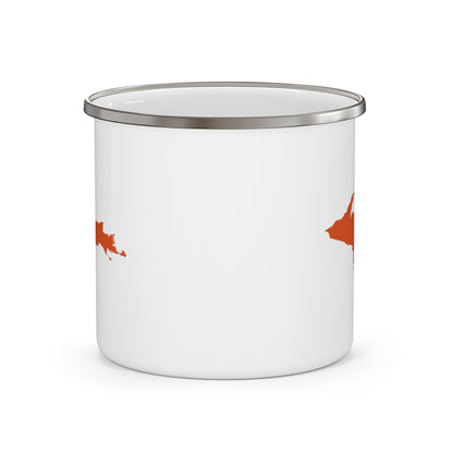 Michigan Upper Peninsula Camping Mug (Orange Outline) | 12oz