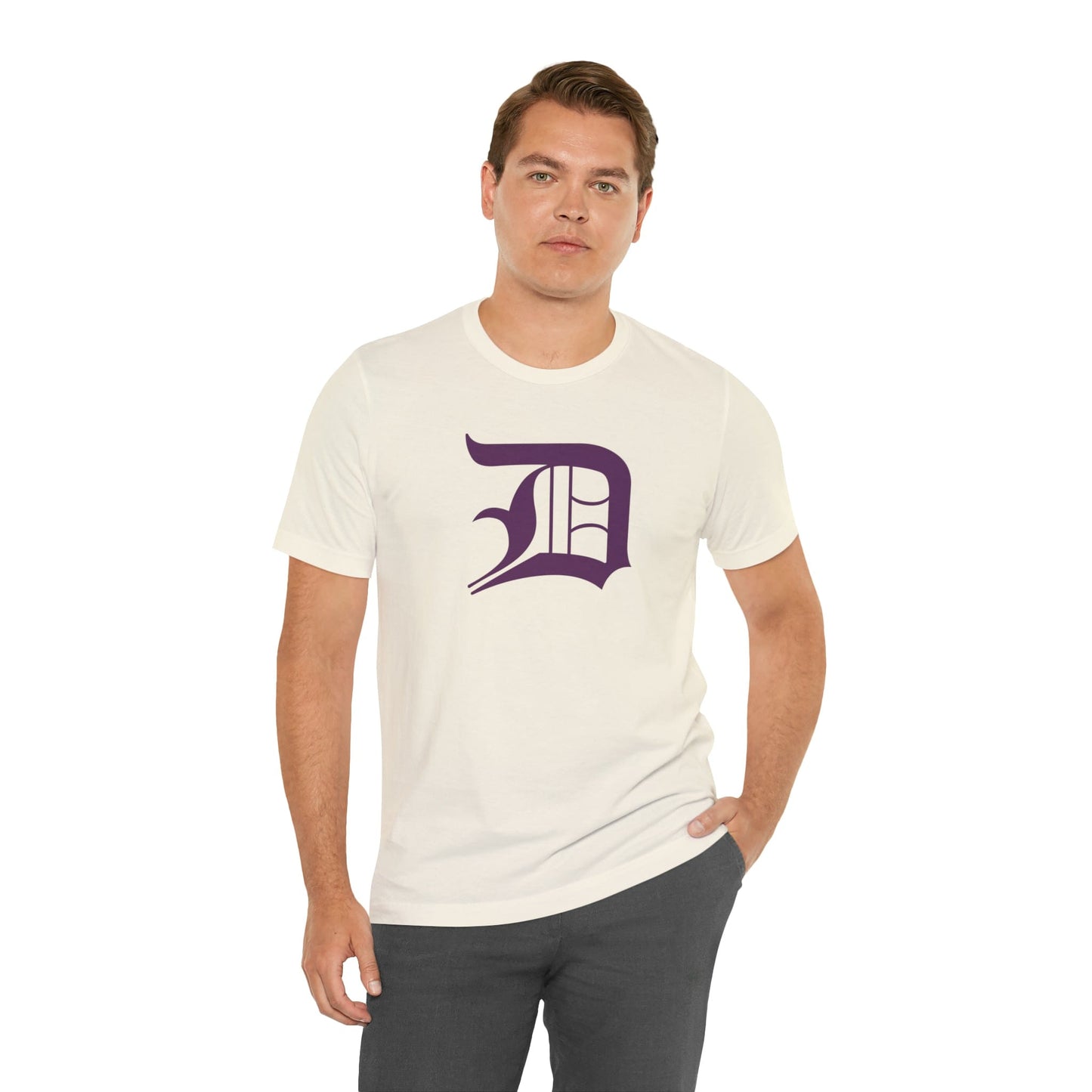 Detroit 'Old English D' T-Shirt (Plum) | Unisex Standard