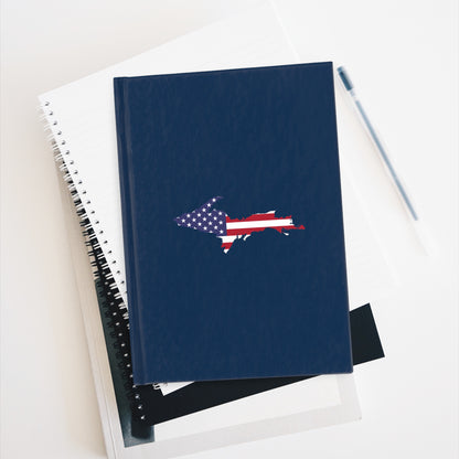 Michigan Upper Peninsula Blank Sketchbook (w/ UP USA Flag) | Navy