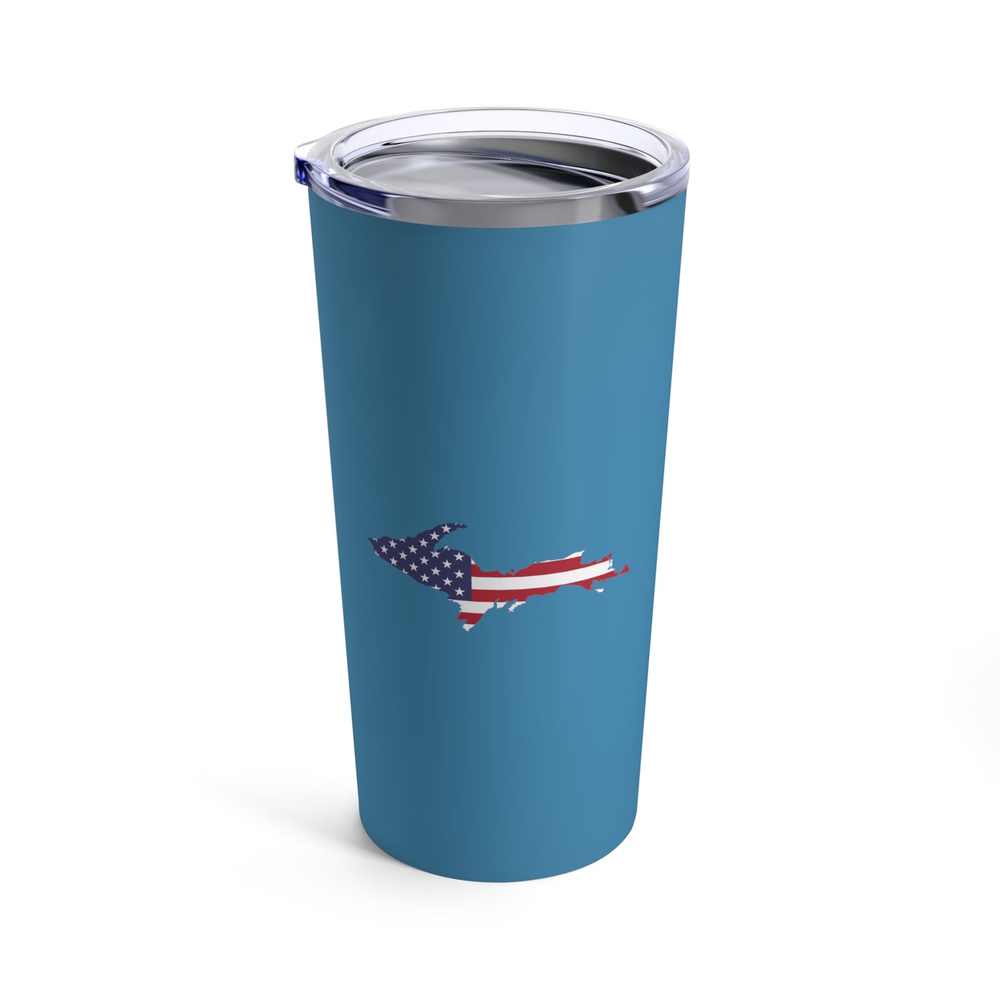 Michigan Upper Peninsula Tumbler (w/ UP USA Flag) | Lake Michigan Blue - 20oz