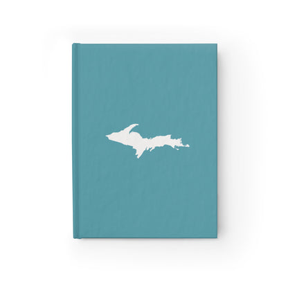 Michigan Upper Peninsula Blank Sketchbook (w/ UP Outline) | Lake Huron Blue