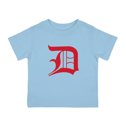 Detroit 'Old English D' Infant T-Shirt (Aliform Red) | Short Sleeve