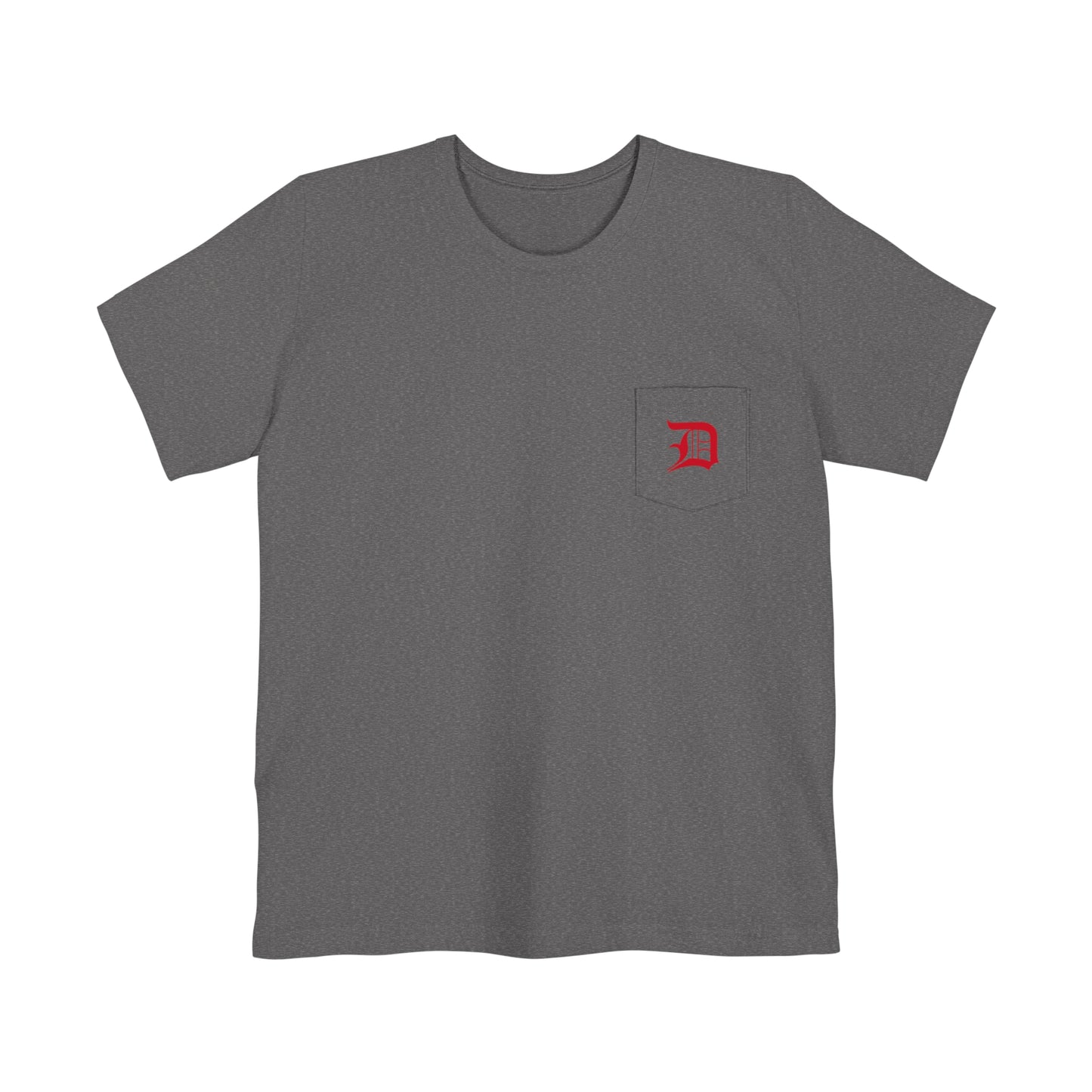 Detroit 'Old English D' Pocket T-Shirt (Aliform Red) | Unisex Standard