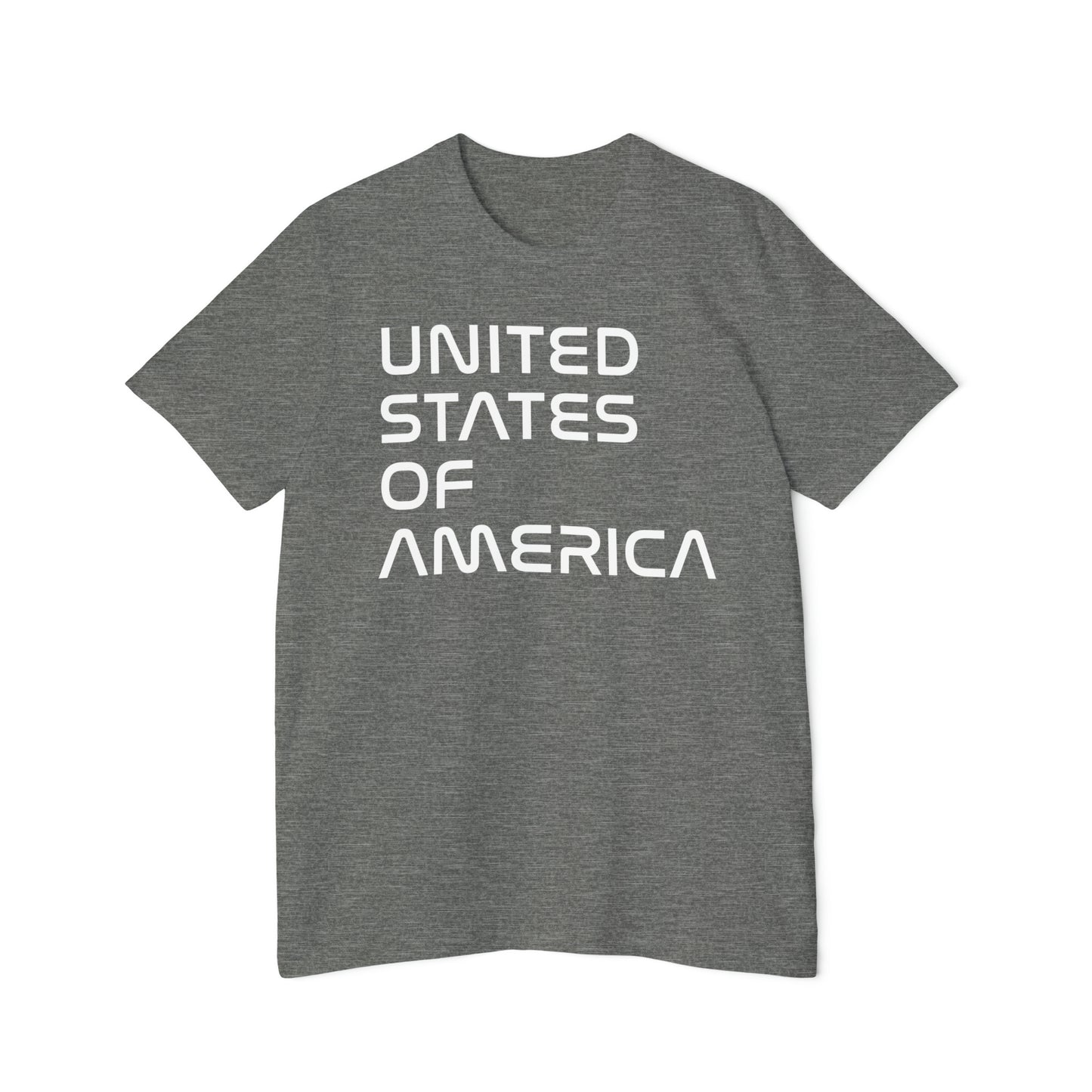 'United States of America' T-Shirt (Space Agency Font) | Made in USA