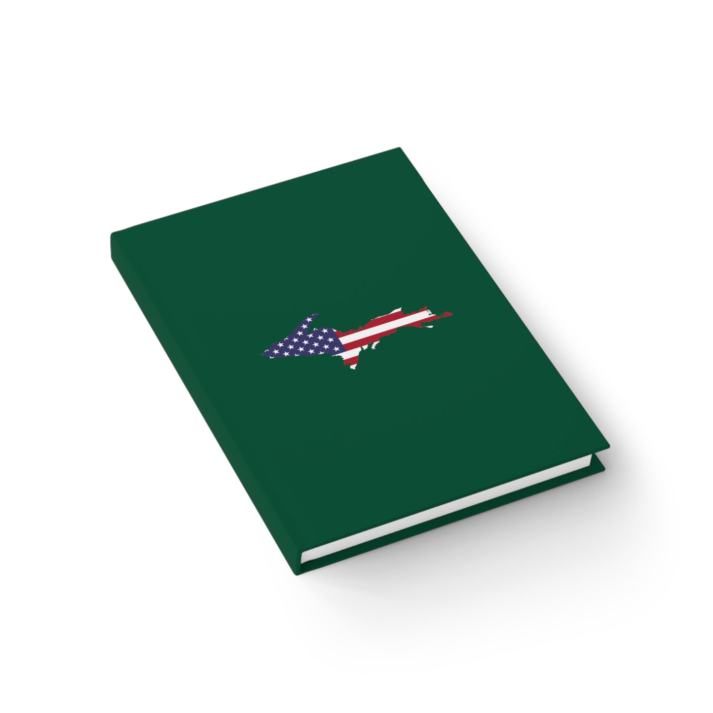 Michigan Upper Peninsula Blank Sketchbook (w/ UP USA Flag) | Superior Green