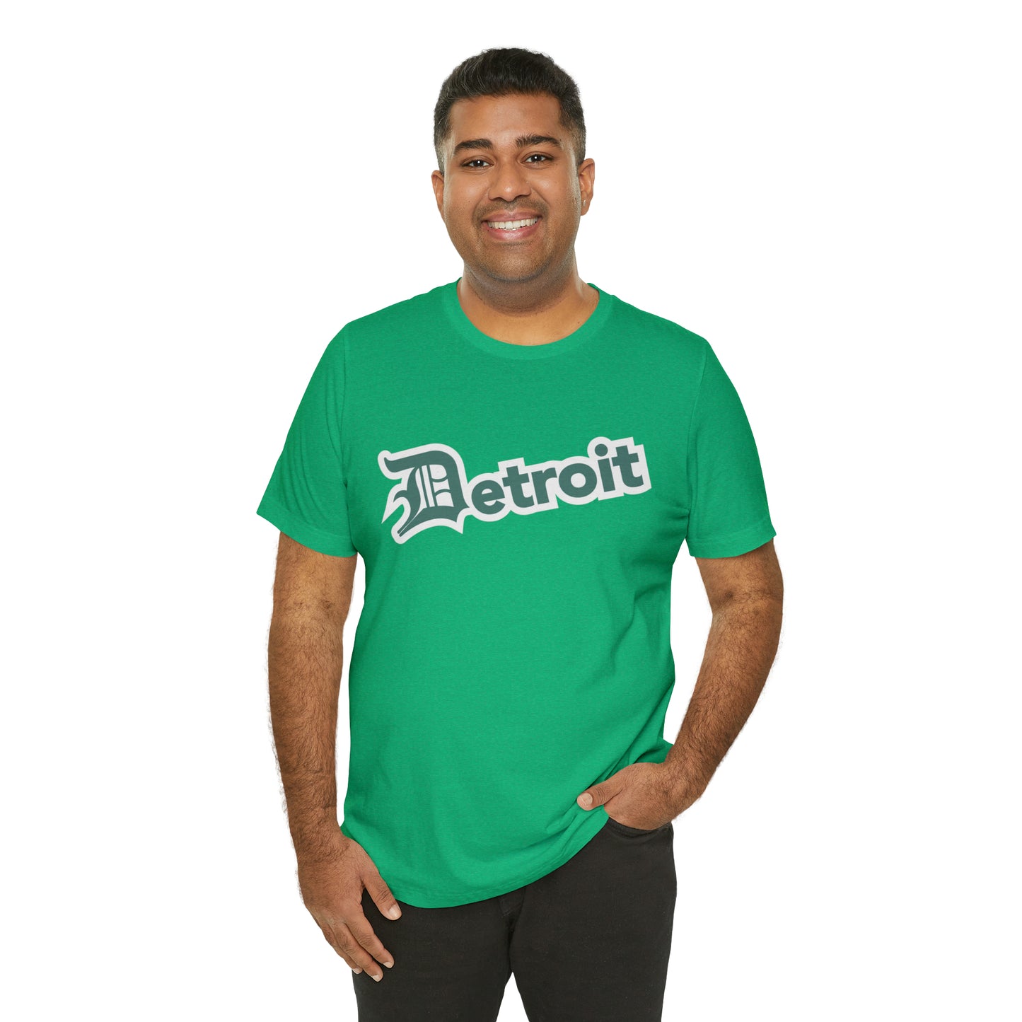 'Detroit' T-Shirt (Copper Green w/ Old English 'D') | Unisex Standard