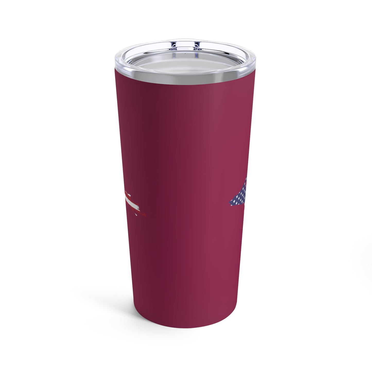 Michigan Upper Peninsula Tumbler (w/ UP USA Flag) | Ruby Red - 20oz