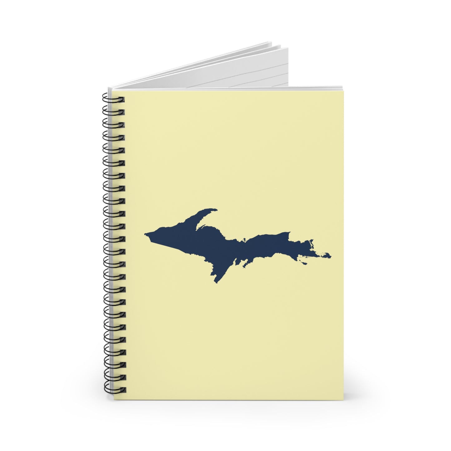 Michigan Upper Peninsula Spiral Notebook (w/ UP Outline) | Canary Yellow