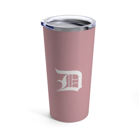 Detroit 'Old English D' Tumbler | Cherry Blossom Pink - 20oz