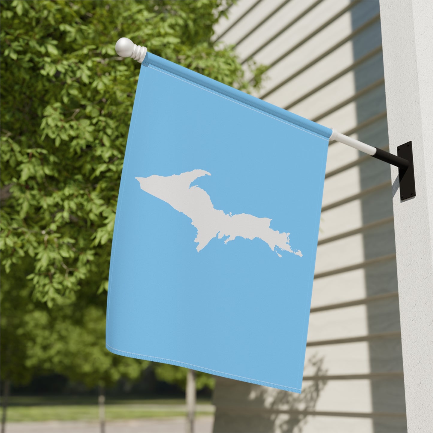 Michigan Upper Peninsula Home & Garden Flag (w/ UP Outline) | DTW Blue