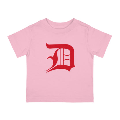 Detroit 'Old English D' Infant T-Shirt (Aliform Red) | Short Sleeve