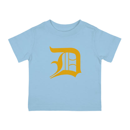 Detroit 'Old English D' Infant T-Shirt (Gold) | Short Sleeve