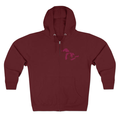 Great Lakes Hoodie (Ruby Red, Mini) | Unisex Full Zip