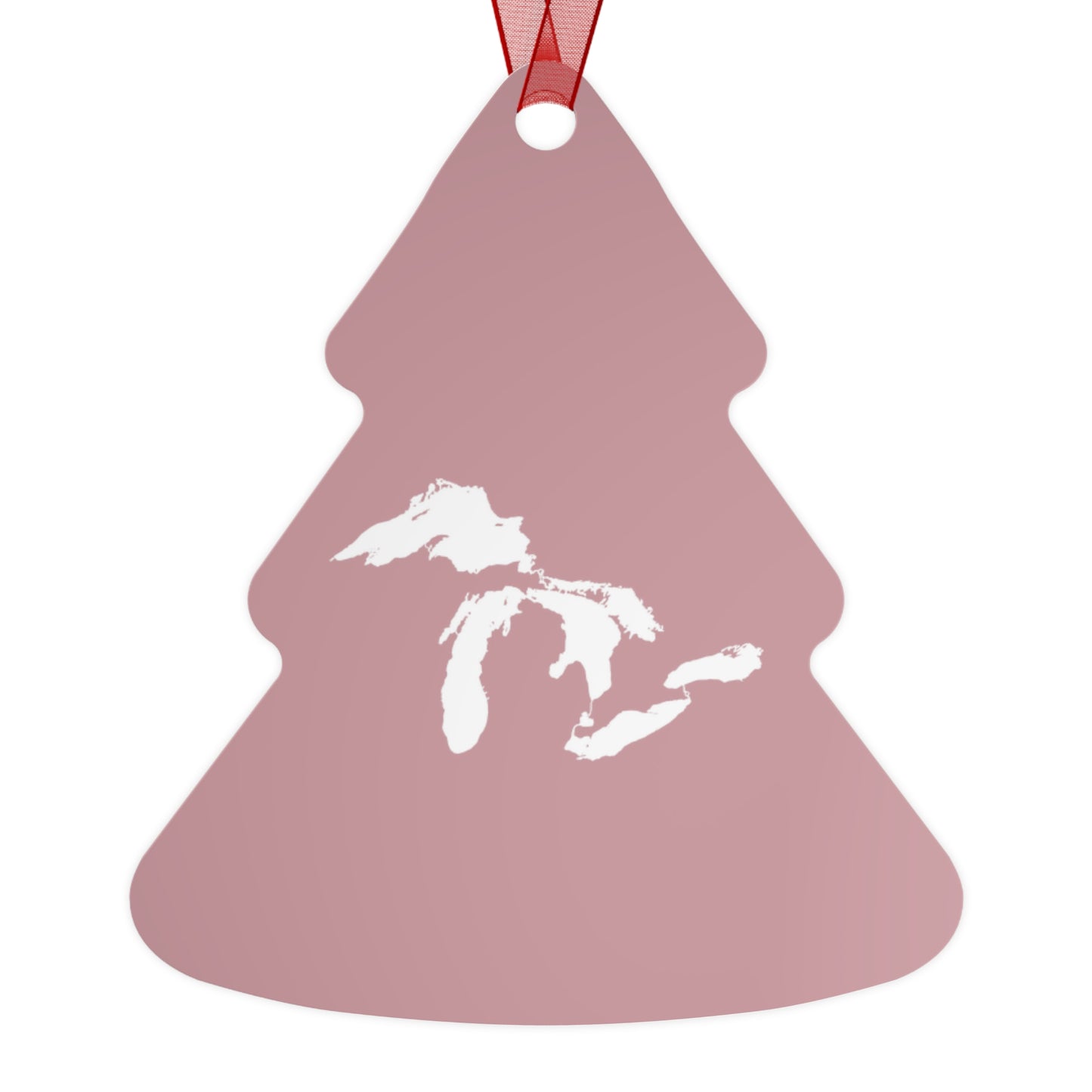 Great Lakes Christmas Ornament | Metal - Cherry Blossom Pink