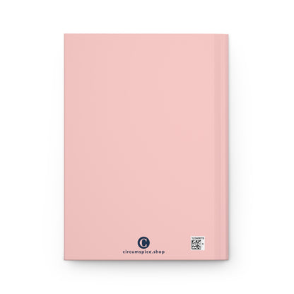 Michigan Upper Peninsula Hardcover Journal (w/ UP USA Flag) | Ruled - Cosmos Pink