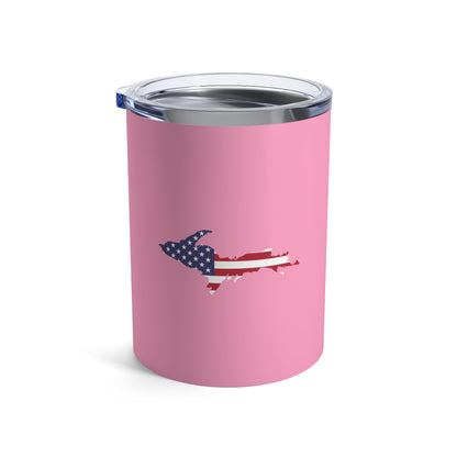 Michigan Upper Peninsula Tumbler (w/ UP USA Flag) | '67 Caddie Pink - 10oz