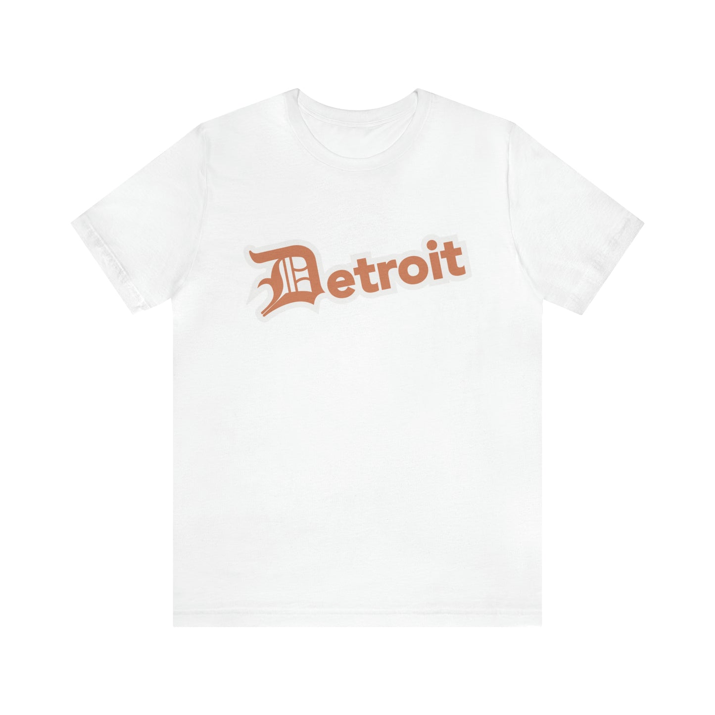 'Detroit' T-Shirt (Copper w/ Old English 'D') | Unisex Standard