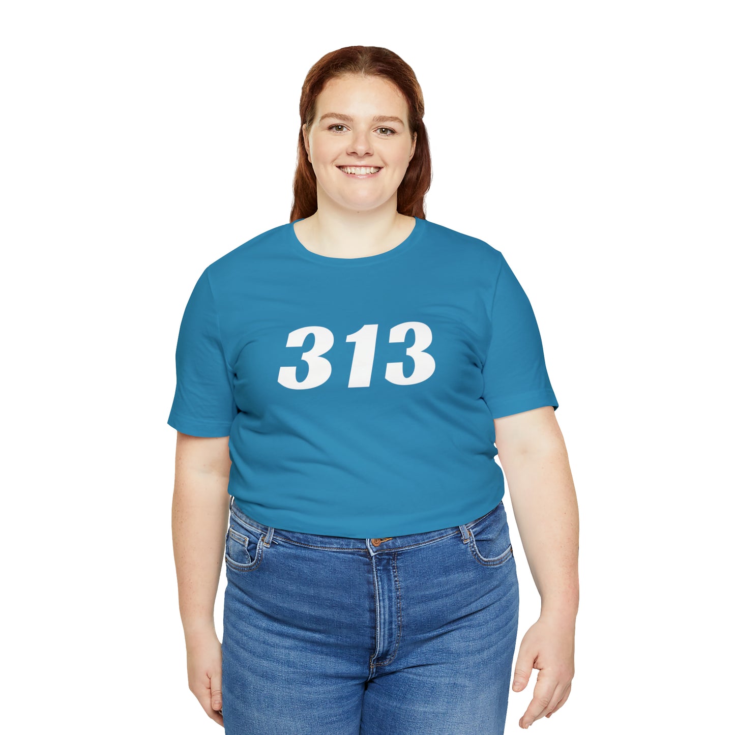 Detroit '313' T-Shirt (Racing Font) | Unisex Standard Fit