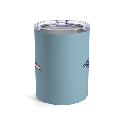 Michigan Upper Peninsula Tumbler (w/ UP USA Flag) | Opal Blue - 10oz