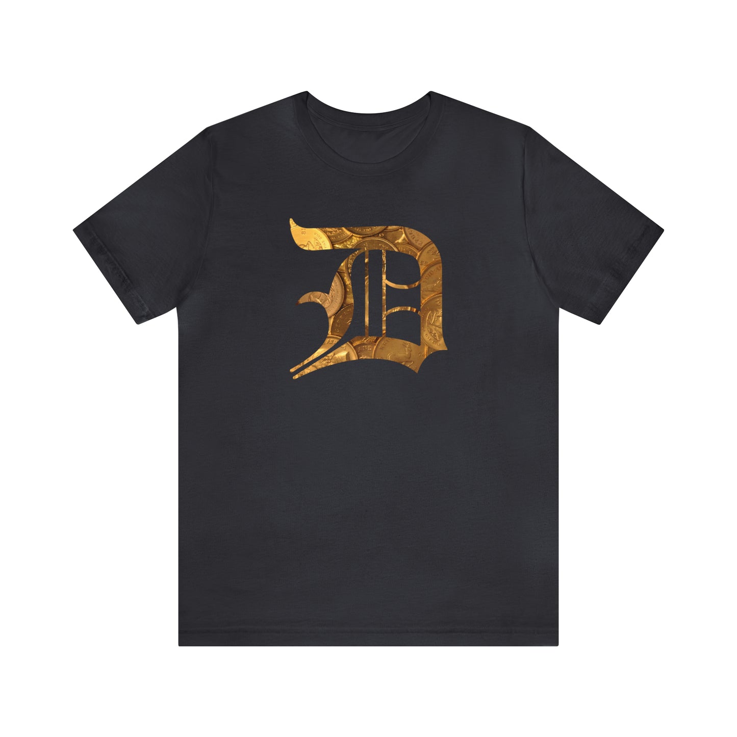 Detroit 'Old English D' T-Shirt (Gold Bullion Edition) | Unisex Standard