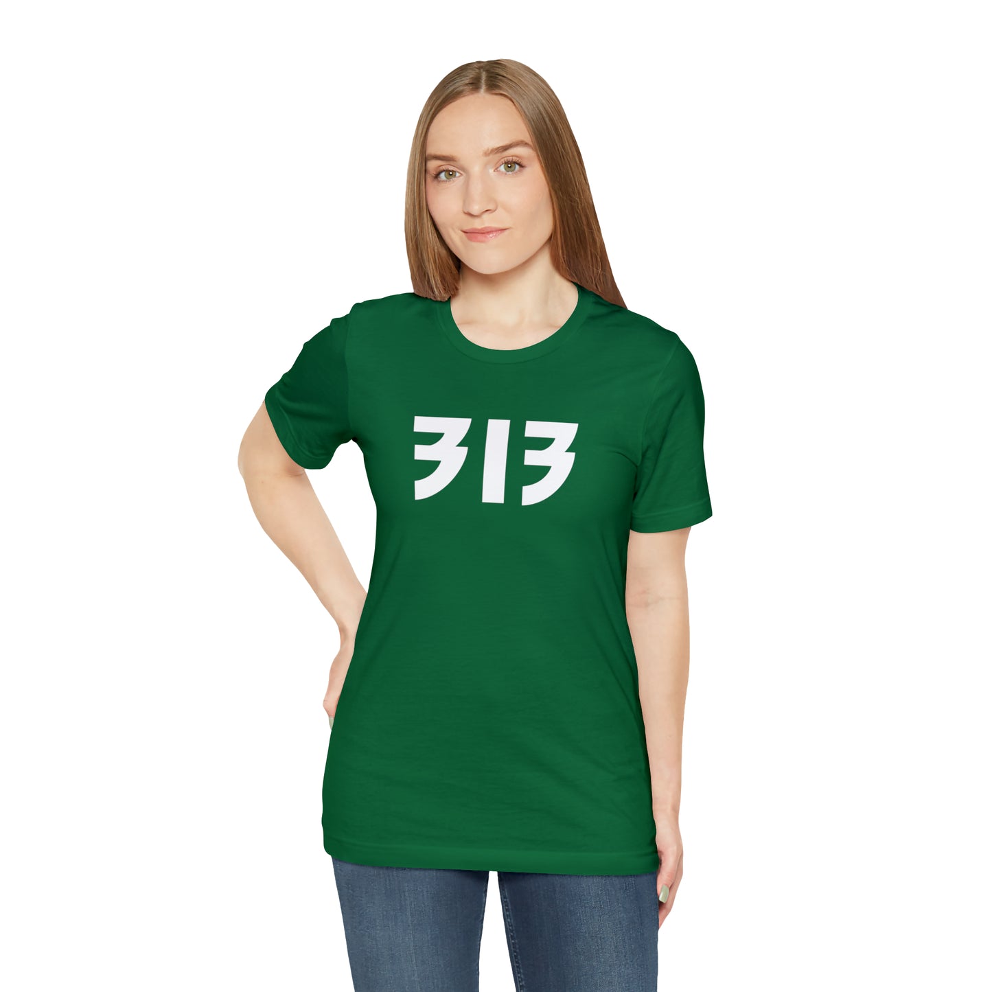 Detroit '313' T-Shirt (80s Glam Rock Font) | Unisex Standard Fit