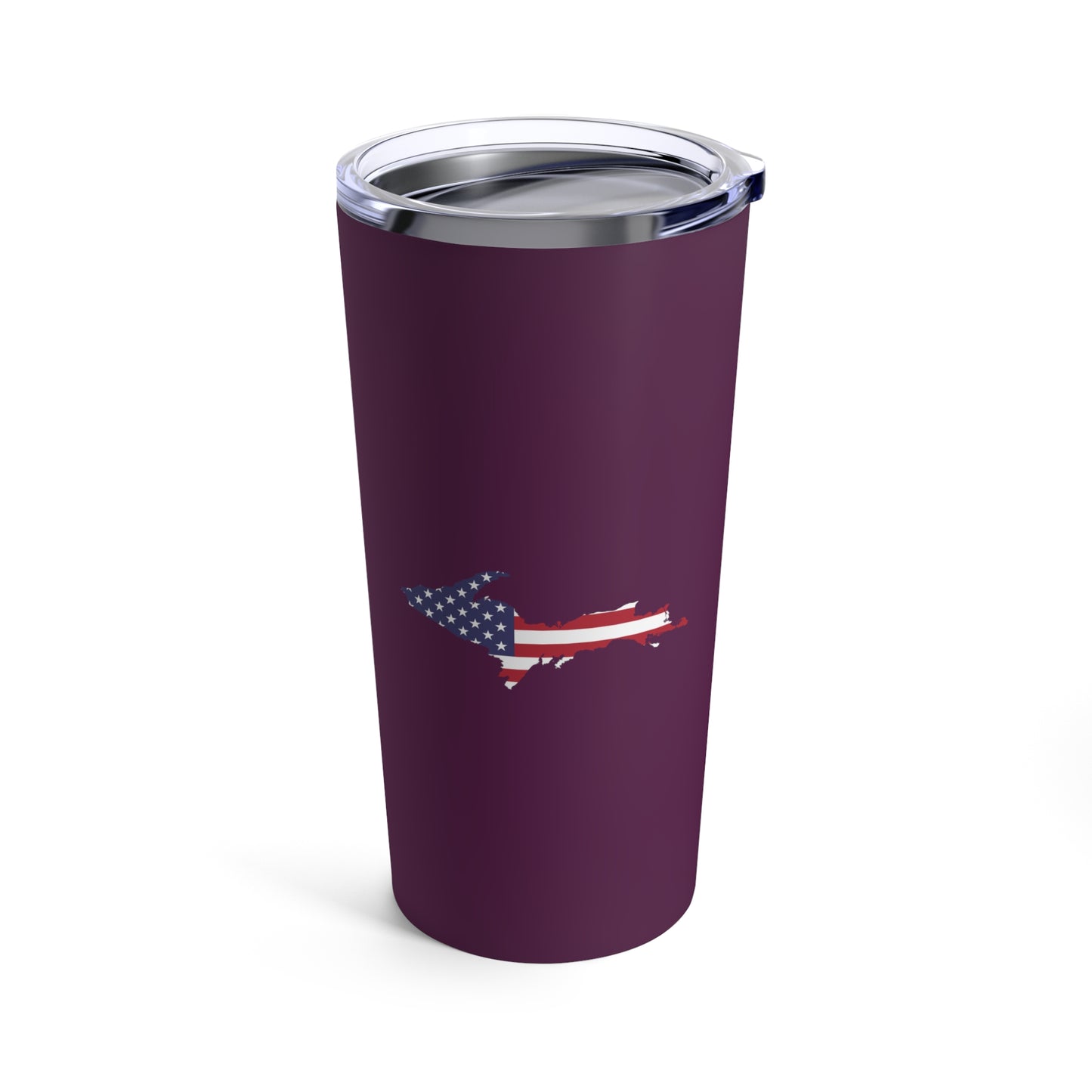 Michigan Upper Peninsula Tumbler (w/ UP USA Flag) | Tyrian Purple - 20oz