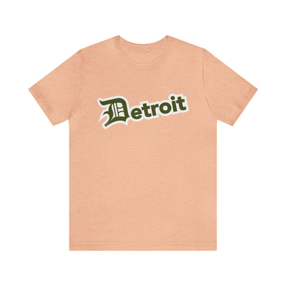 'Detroit' T-Shirt (Army Green w/ Old English 'D') | Unisex Standard