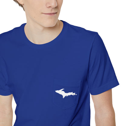 Michigan Upper Peninsula Pocket T-Shirt (w/ UP Outline) | Unisex Standard