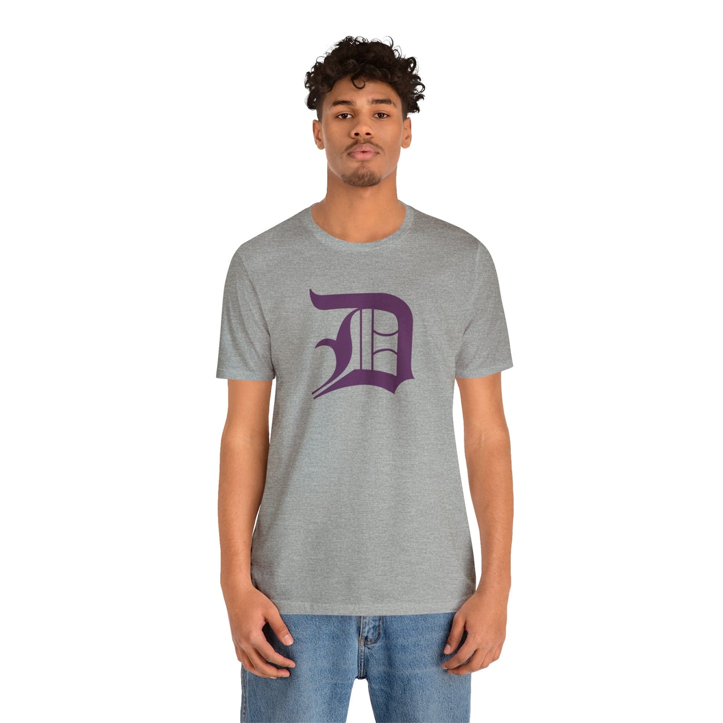 Detroit 'Old English D' T-Shirt (Plum) | Unisex Standard