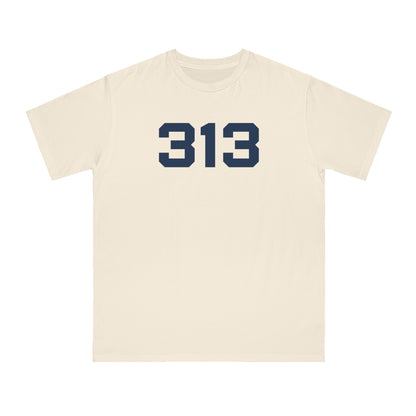 Detroit '313' T-Shirt (Athletic Font) | Organic Unisex