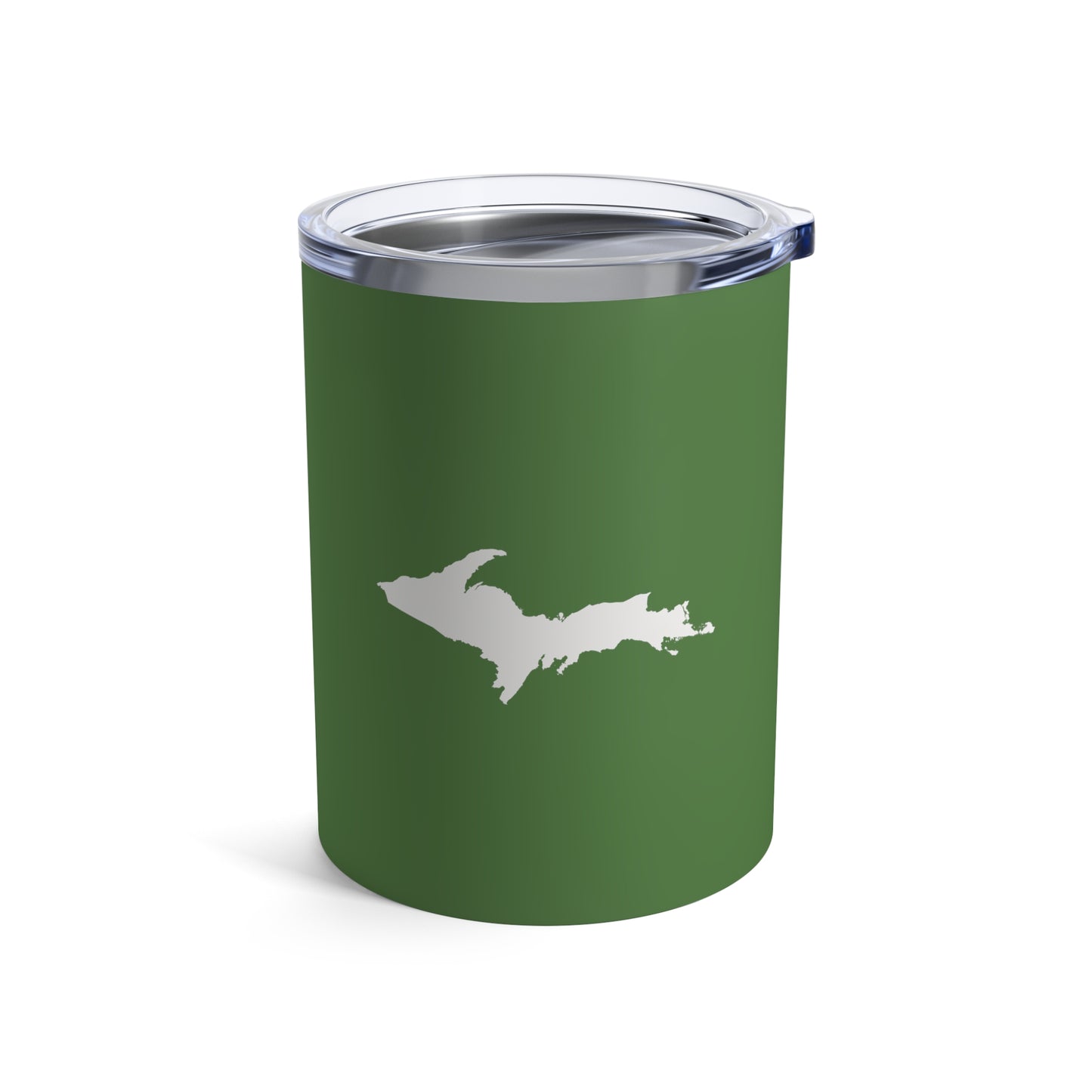 Michigan Upper Peninsula Tumbler (w/ UP Outline) | Pine Green - 10oz