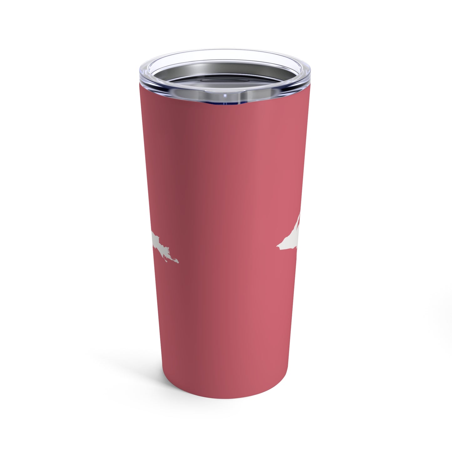 Michigan Upper Peninsula Tumbler (w/ UP Outline) | Watermelon Pink - 20oz