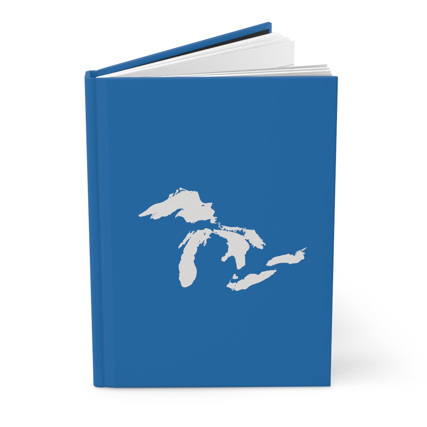 Great Lakes Hardcover Journal (Azure w/ UP Outline) | Ruled - 150pgs